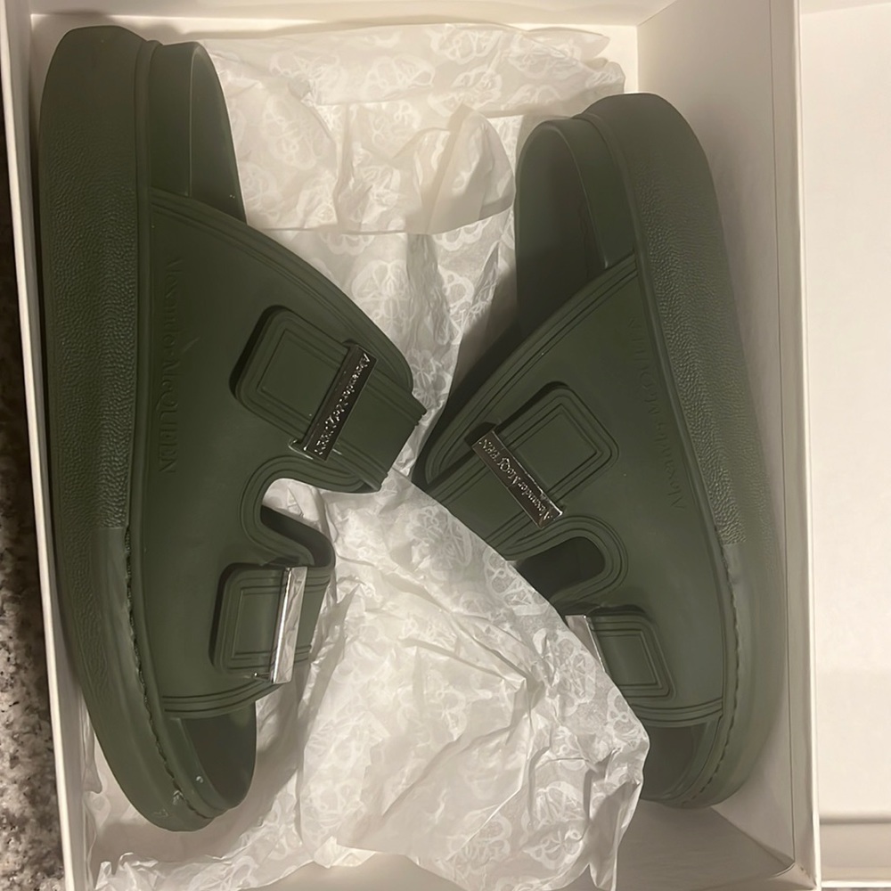 Alexander McQueen rubber slides